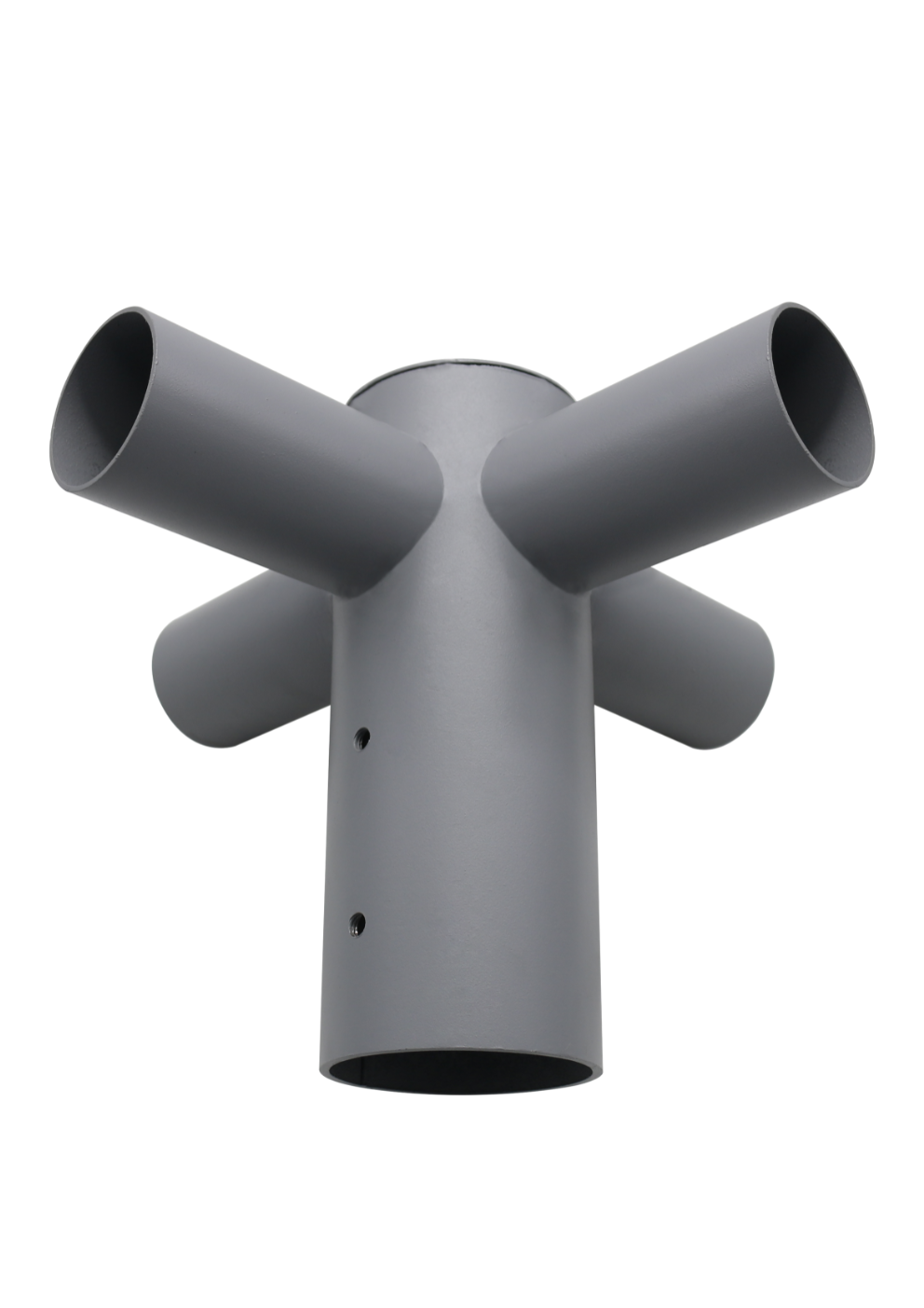 Straßenleuchten Adapter, 4-fach, 80 zu 60 mm, in Grau, fix.