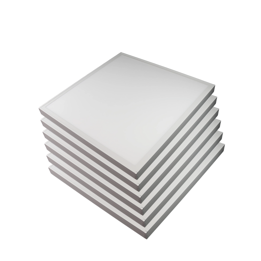 6er Pack LED-Panels, 62x62 cm, inkl 6x Aufbaurahmen, 4000 K, 36 W, 3600 lm, ECO Line.