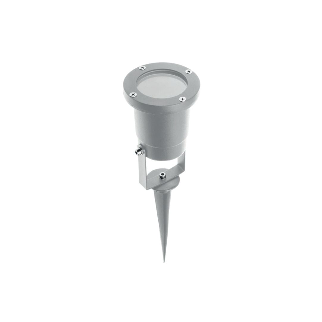 LED Gartenleuchte, Spot, GU10, IP65, grau.