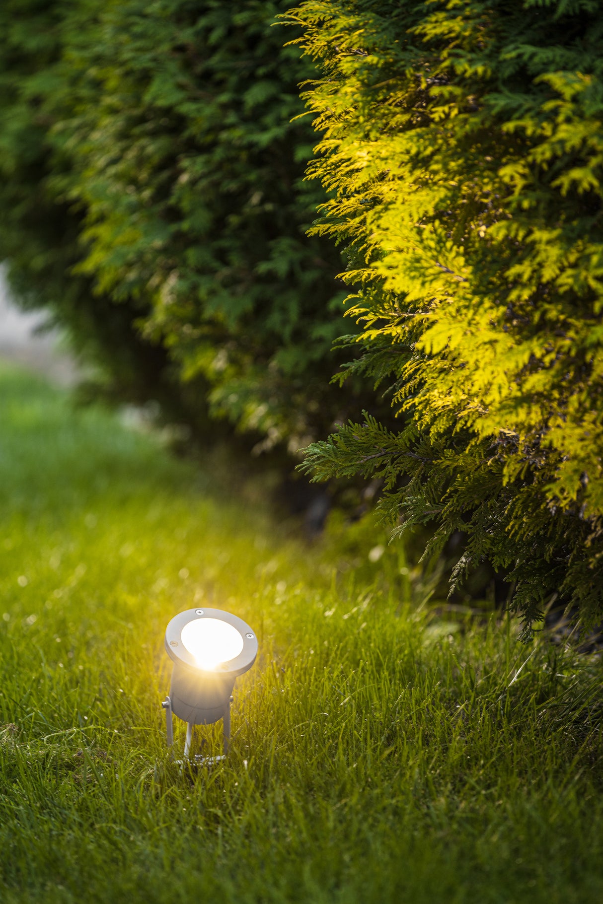 LED Gartenleuchte, Spot, GU10, IP65, grau.