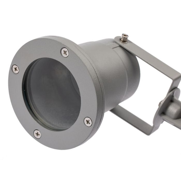 LED Gartenleuchte, Spot, GU10, IP65, grau.