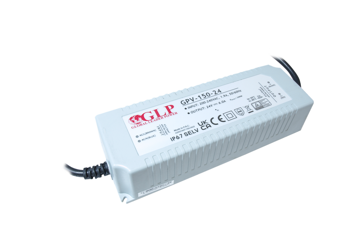 GPV-150: LED-Netzteil, 150 W Serie, IP67, 24 V DC, 6 A, TÜV