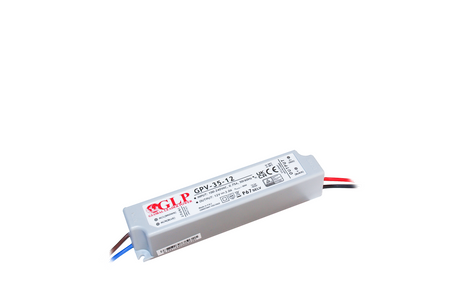 GPV-35: LED-Netzteil, 35 W Serie, IP67, 12 V DC, 3 A.