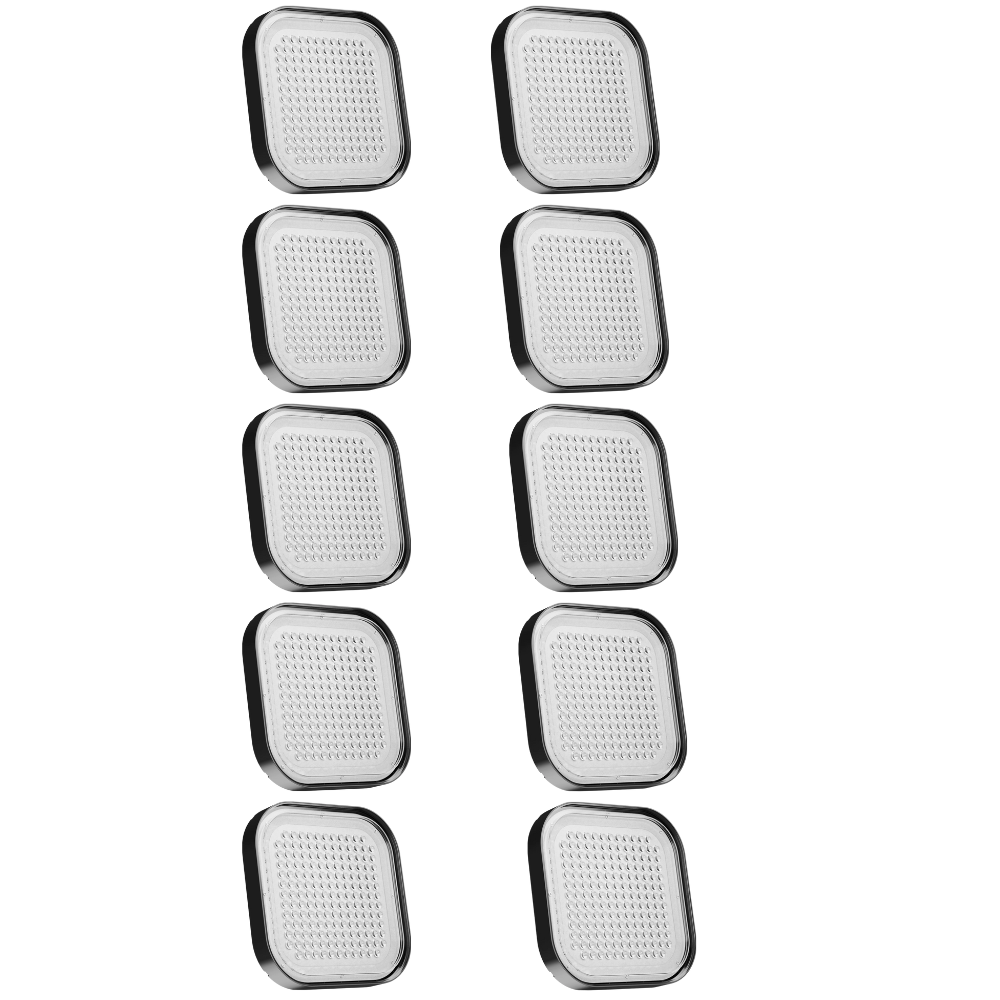 10er-Pack LED-HighBay, Hallenstrahler quadratisch, 100 W, 12000 lm, 5000 K (neutralweiß), IP65.