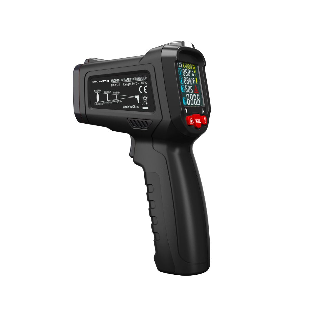 5in1 Infrarot-Thermometer, -50 bis +800 °C.