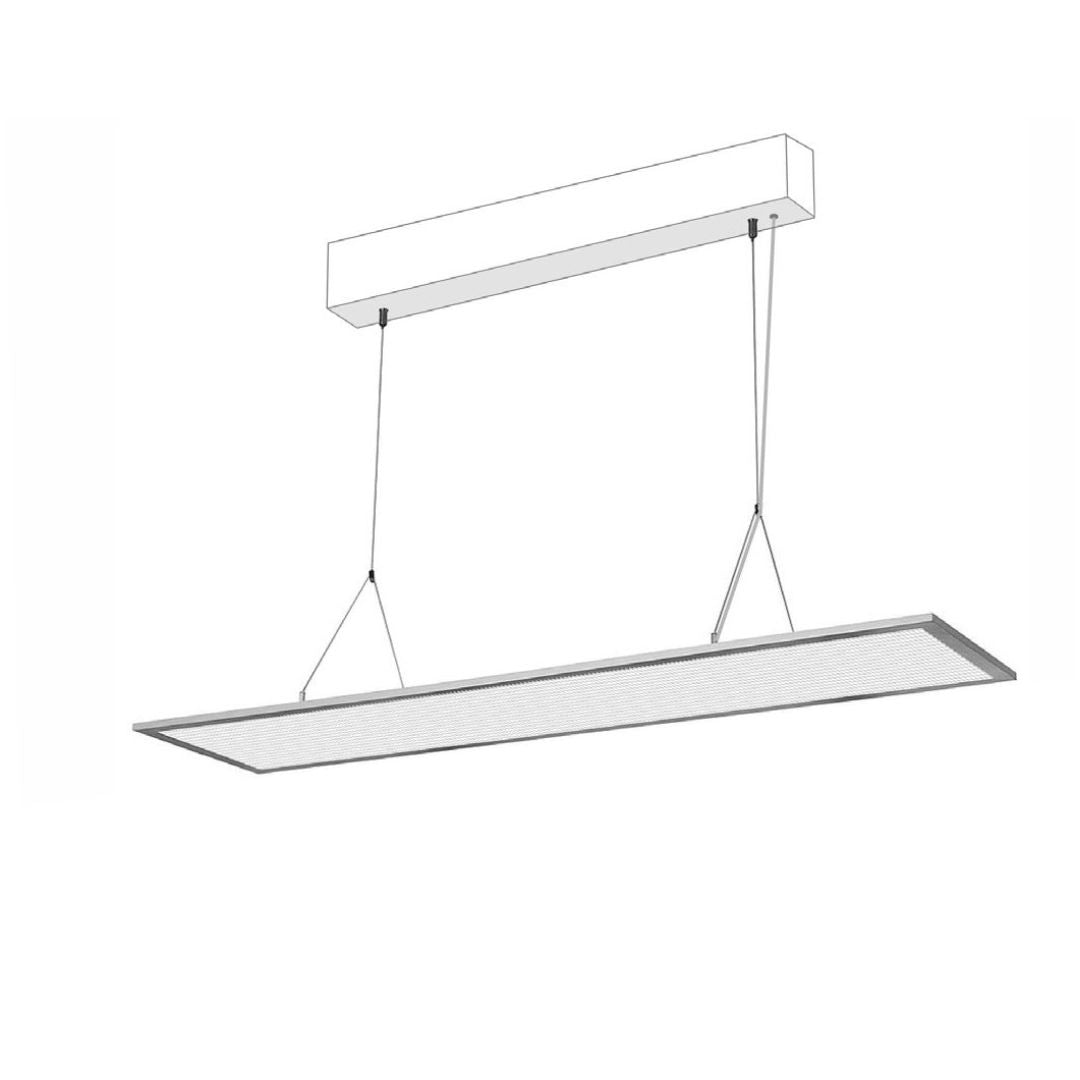 Hänge-LED-Panel, CCT, 120 x 20, 32 W, 2880 lm, UGR 19, 3000 - 6000 K, inkl. Fernbedienung