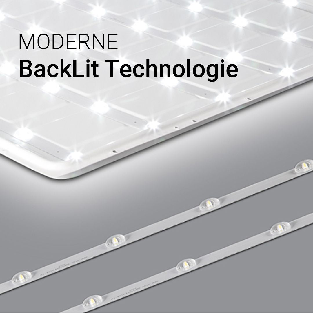 6er Pack LED Backlit Panel, 30 W, 4500 lm, 62x62 cm, 4000K (neutralweiß)