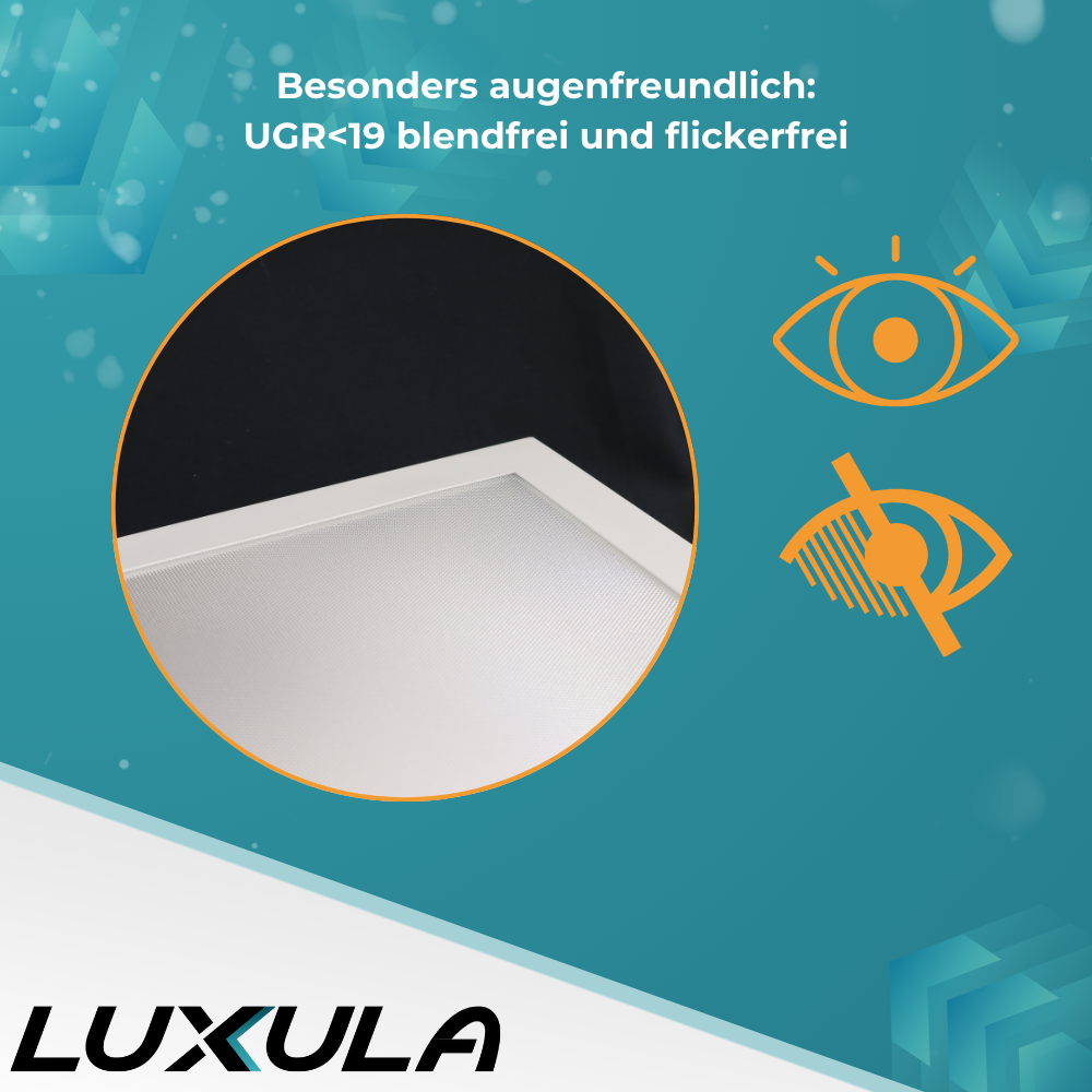 LED Backlit Panel UGR<19, 120x30 cm, 40W, 4400lm, 4000K.