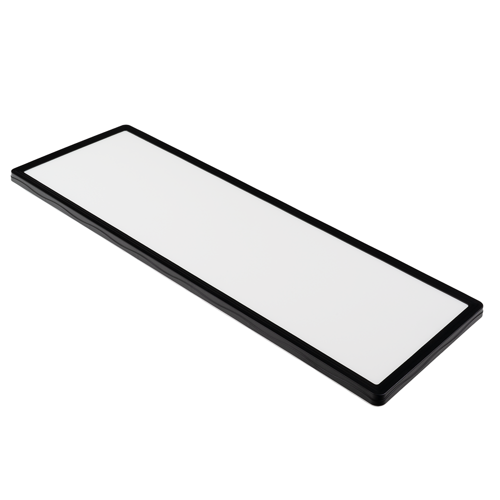 LED-Panel mit Fernbedienung, 58×20 cm, schwarz, 24 W, 2200 lm, IP44 Wassergeschützt, Helligkeit und Lichtfarbe einstellbar