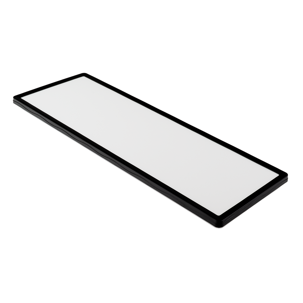 LED-Panel mit Fernbedienung, 58×20 cm, schwarz, 24 W, 2200 lm, IP44 Wassergeschützt, Helligkeit und Lichtfarbe einstellbar