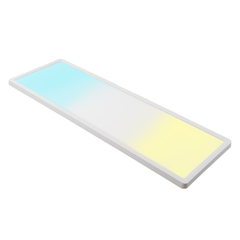 LED-Panel mit Fernbedienung, 58×20 cm, weiß, 24 W, 2200 lm, IP44 Wassergeschützt, Helligkeit und Lichtfarbe einstellbar