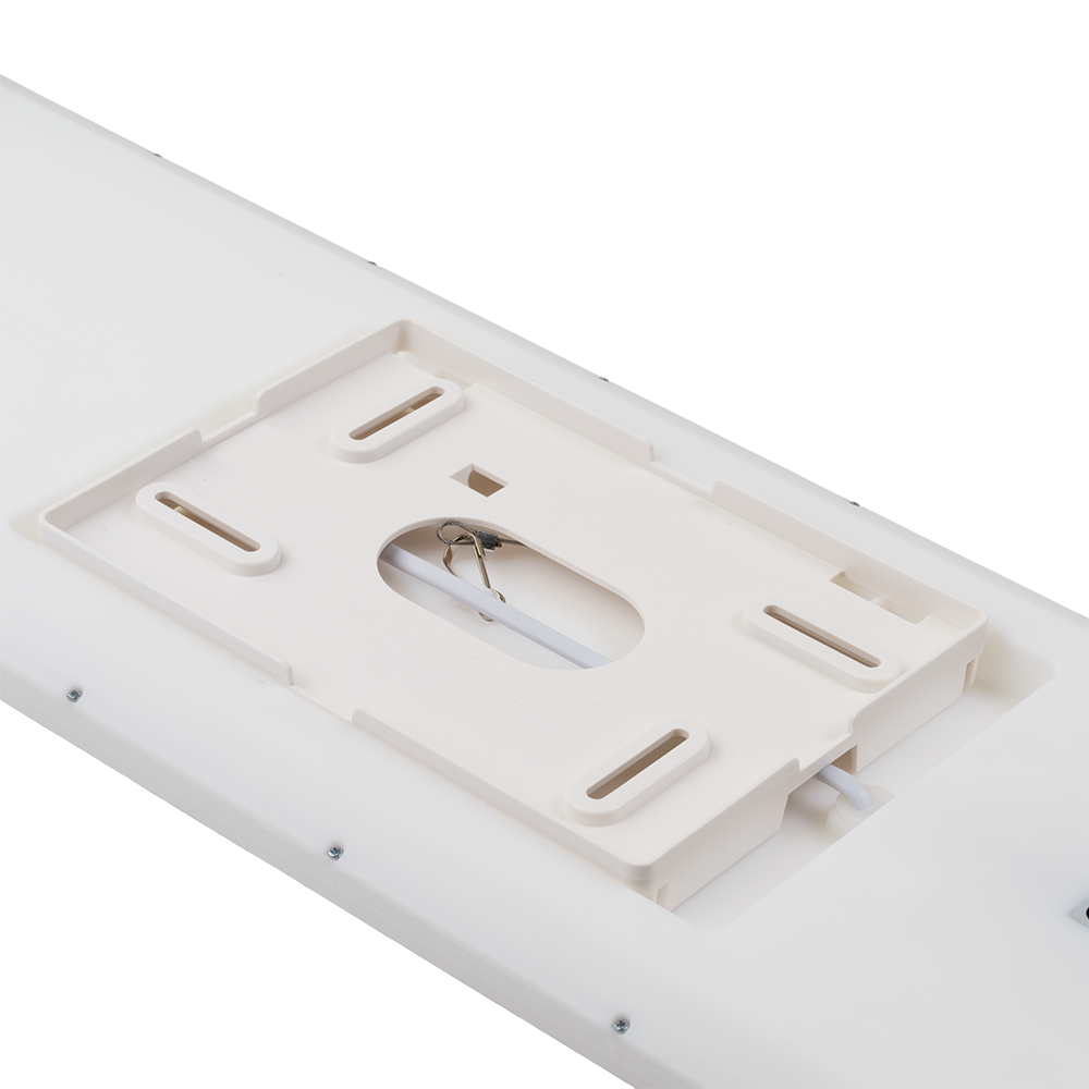 LED-Panel mit Fernbedienung, 58×20 cm, weiß, 24 W, 2200 lm, IP44 Wassergeschützt, Helligkeit und Lichtfarbe einstellbar