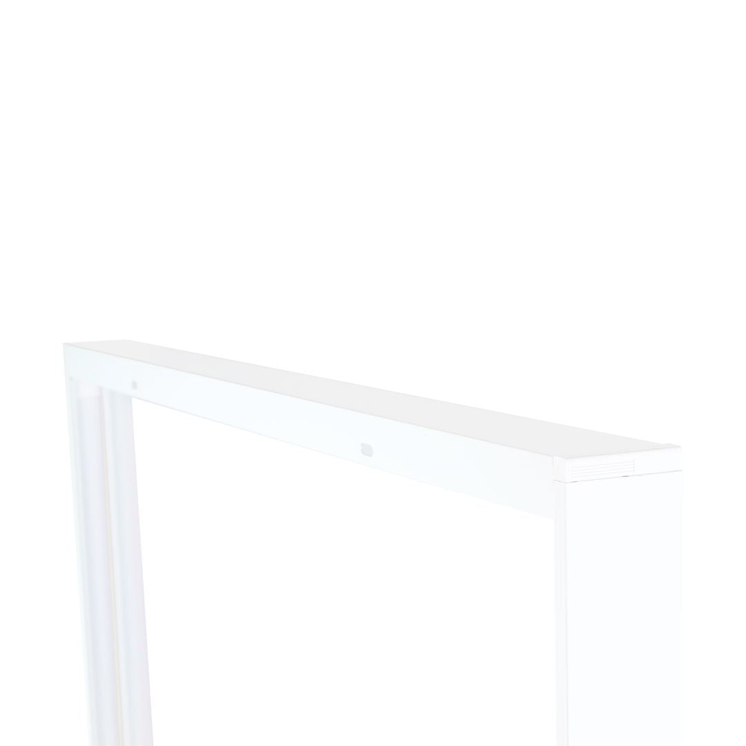 Aufbaurahmen für LED-Panel 120x30 cm, steckbar, weiß.