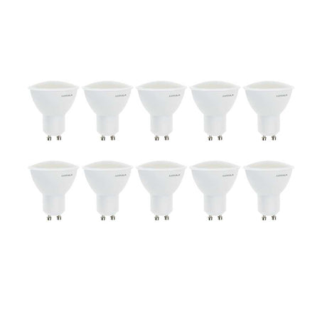 10er Pack LED Leuchtmittel GU10, MR16, 5W, 436lm, 2700K.