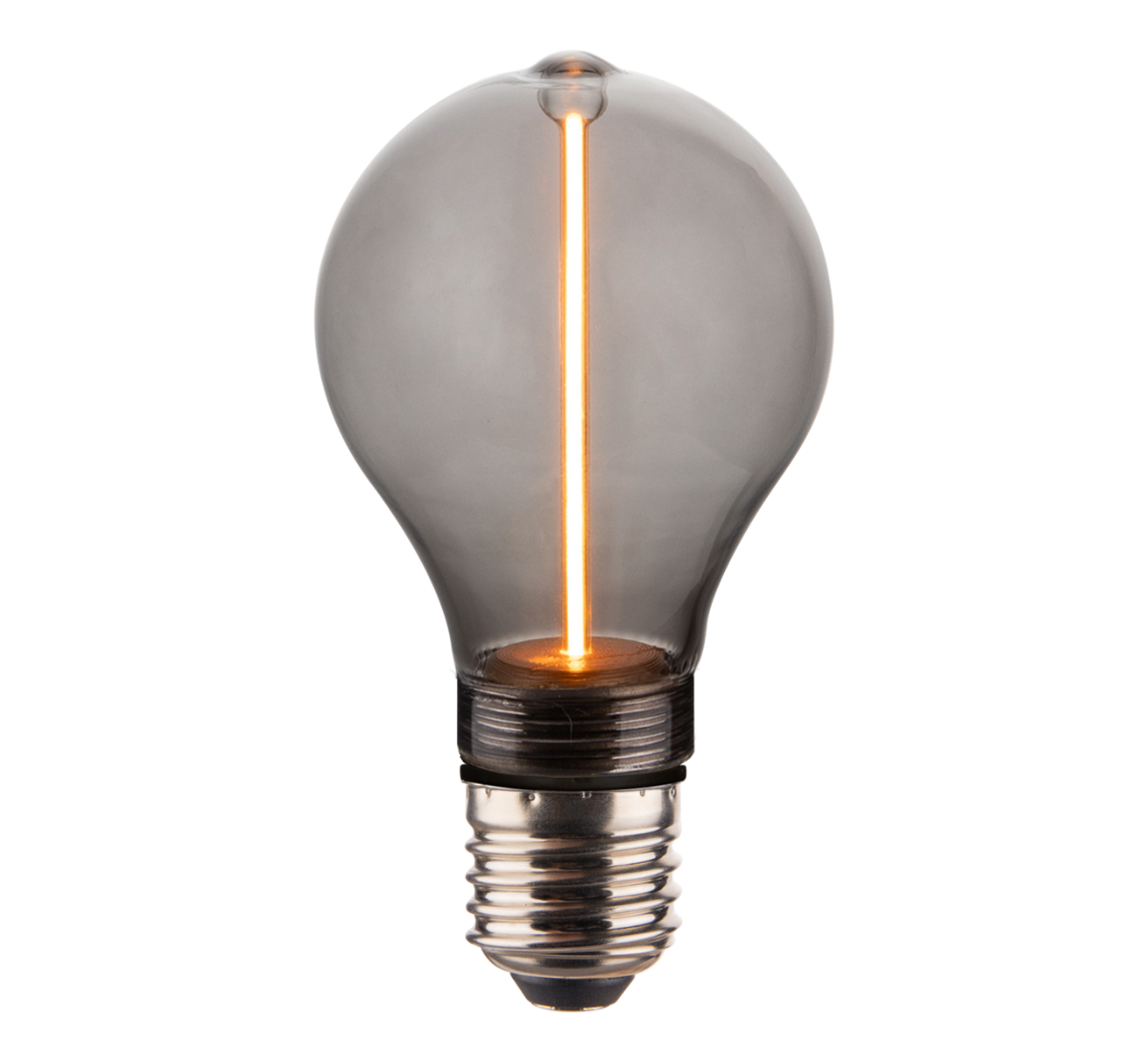LED Filament Leuchtmittel, LINE, Smoke, Bulb A60, E27, 2W, 40lm, 1800K, dimmbar.