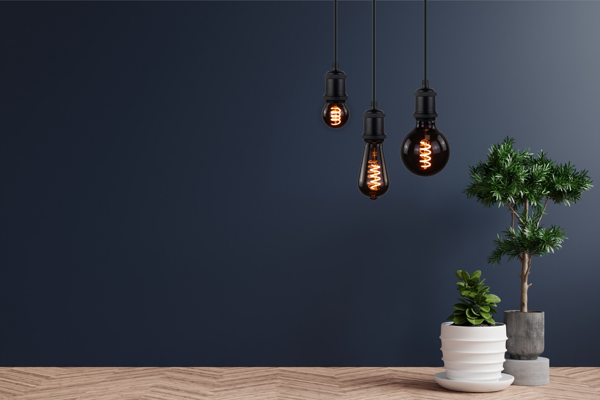 LED Filament Leuchtmittel, SPIRAL, Globe G95, E27, 4W, 40lm, 1800K, dimmbar.