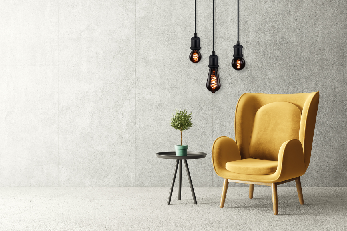 LED Filament Leuchtmittel, SPIRAL, Edison ST64, E27, 4W, 40lm, 1800K, dimmbar.