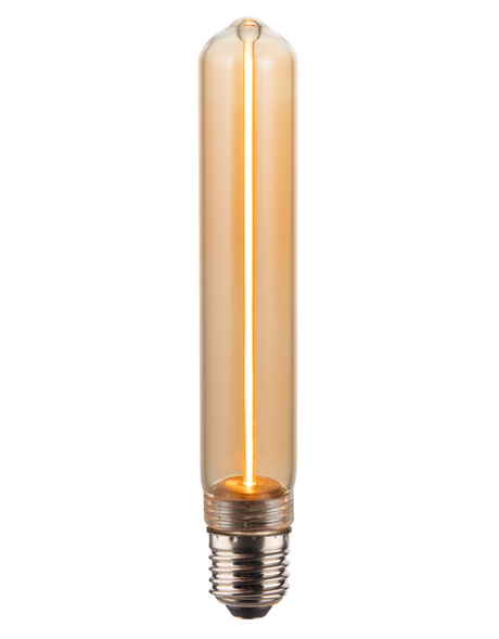 LED Filament Leuchtmittel, TUBE LINE, Amber, E27, T30, 2W, 65lm, 1800K, dimmbar.