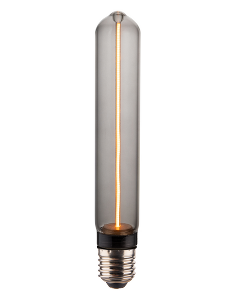 LED Filament Leuchtmittel, TUBE LINE, Smoke, E27, T30, 2W, 40lm, 1800K, dimmbar.