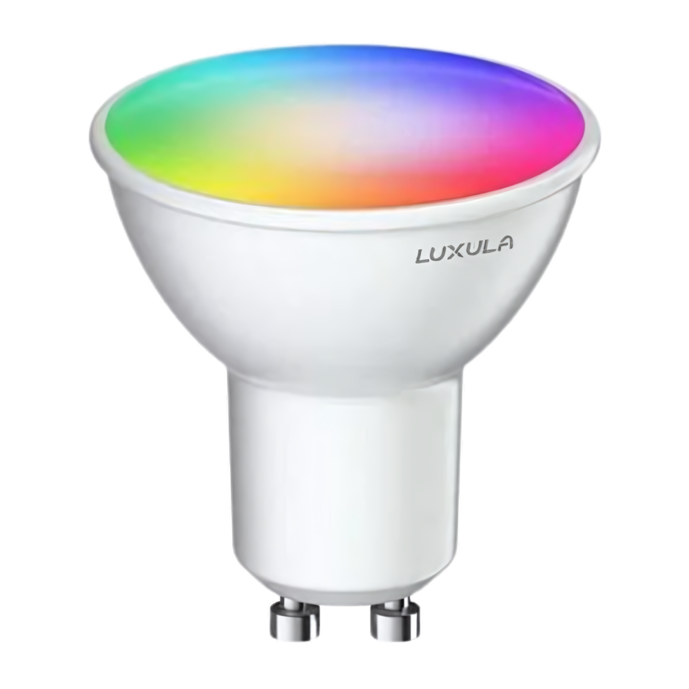 LED RGB+CCT Leuchtmittel, GU10, MR16, 5W, 387lm, SMART, Tuya App steuerbar.