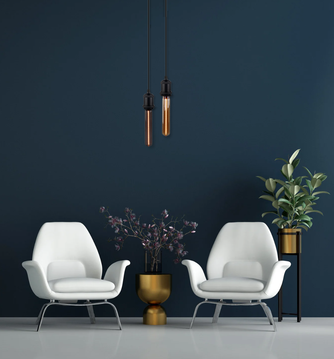 LED Filament Leuchtmittel, TUBE LINE, Amber, E27, T30, 2W, 65lm, 1800K, dimmbar.