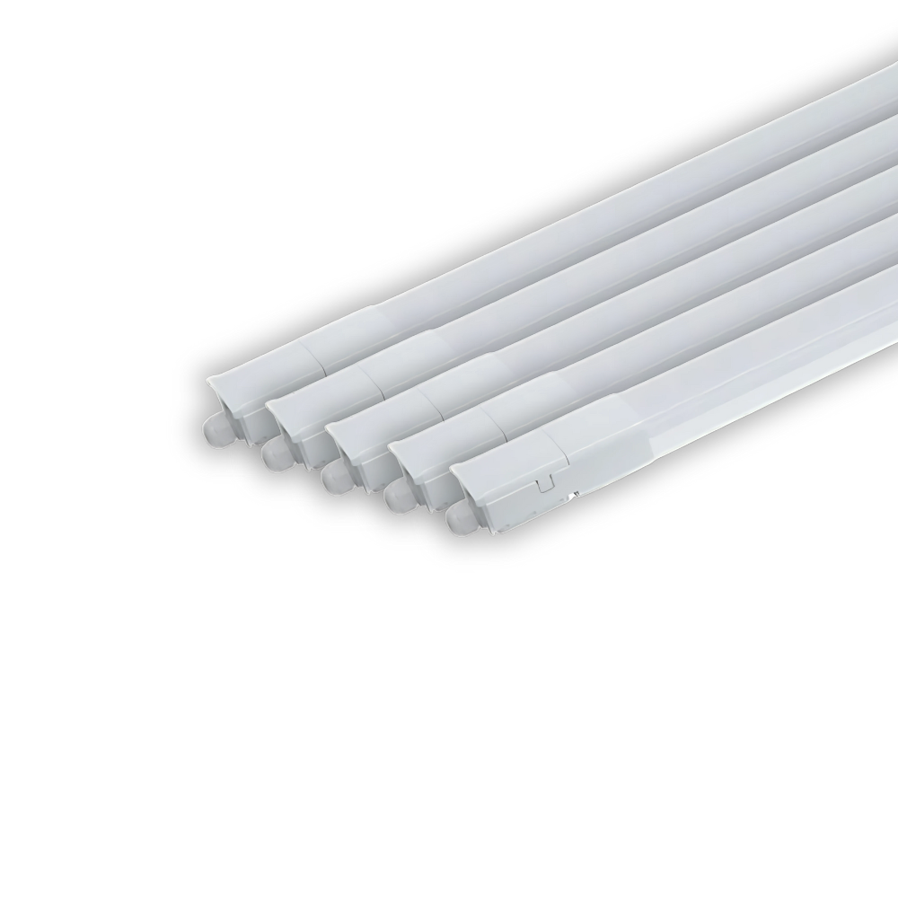 5er Pack LED Feuchtraumleuchte, 75 cm, 16 W, 1760 lm, 4000 K (neutralweiß), IP66, durchschleifbar, Fast Connector.