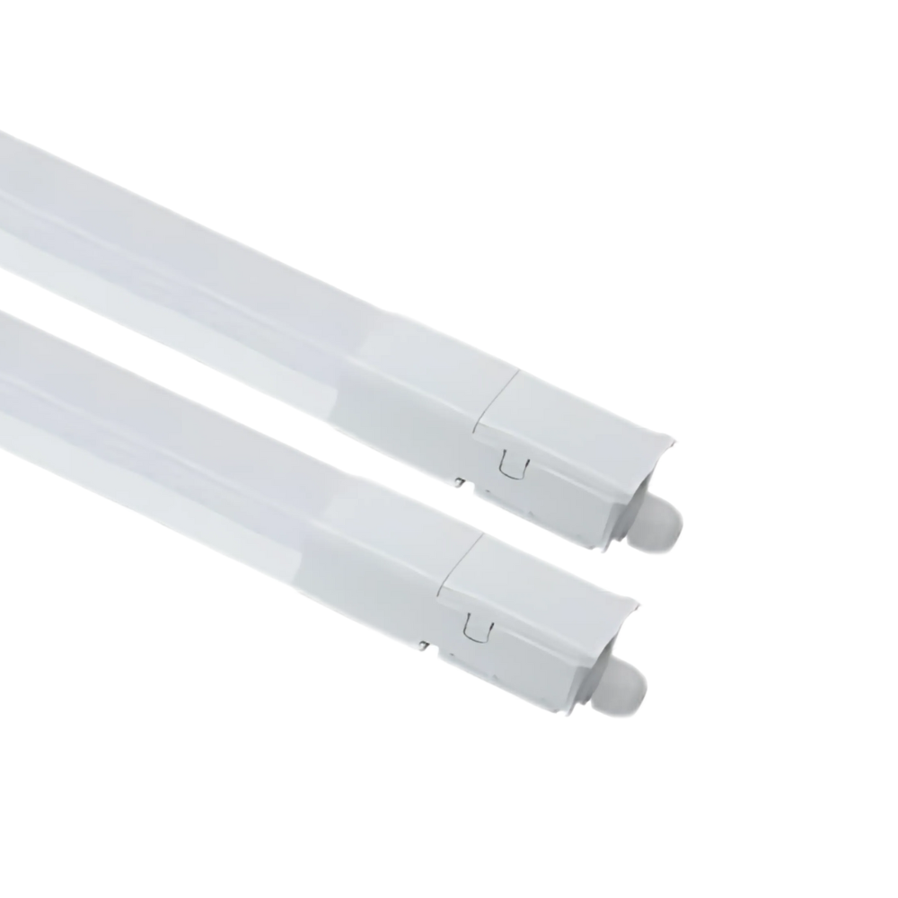 2er Pack LED Feuchtraumleuchte, 120 cm, 32 W, 3616 lm, 4000 K (neutralweiß), IP66, durchschleifbar, Fast Connector.