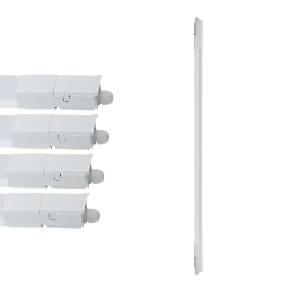 5er Pack LED Feuchtraumleuchte, 120 cm, 32 W, 3616 lm, 4000 K (neutralweiß), IP66, durchschleifbar, Fast Connector.