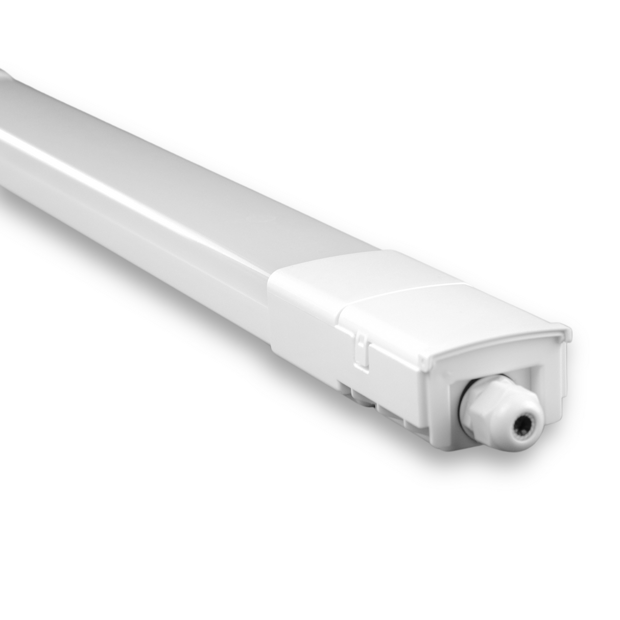 LED Feuchtraumleuchte, 150 cm, 45 W, 5175  lm, 4000 K (neutralweiß), IP66, durchschleifbar, Fast Connector.