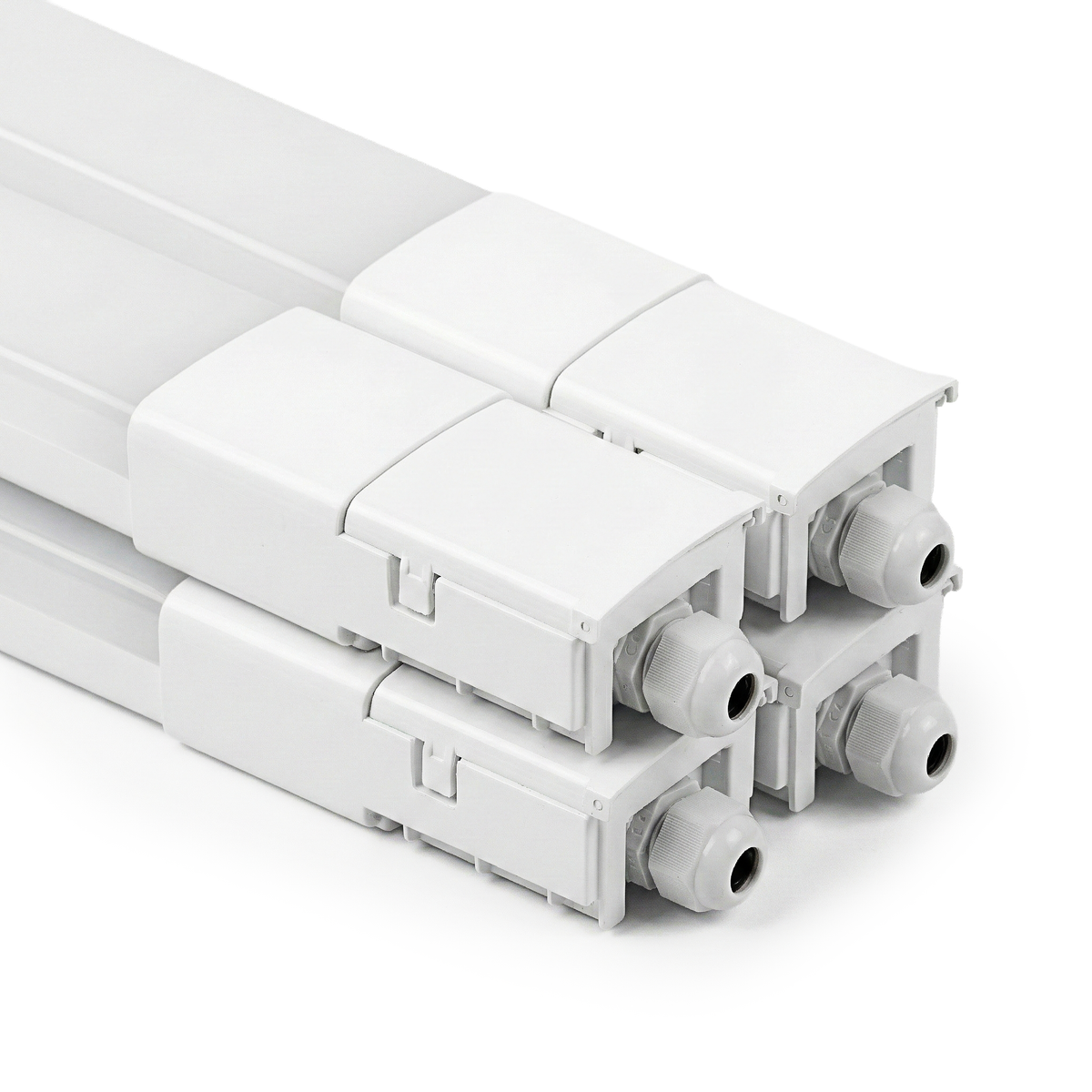 LED Feuchtraumleuchte, 150 cm, 45 W, 5175 lm, 4000 K (neutralweiß), IP66, durchschleifbar, Fast Connector