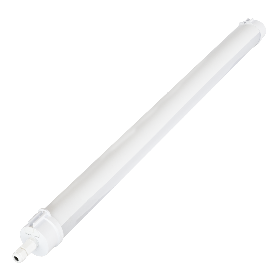 LED Feuchtraumleuchte, 150 cm, 60W-52W-44W einstellbar, max. 7487lm, 3CCT,IP65, IK08, rund, durchschleifbar.