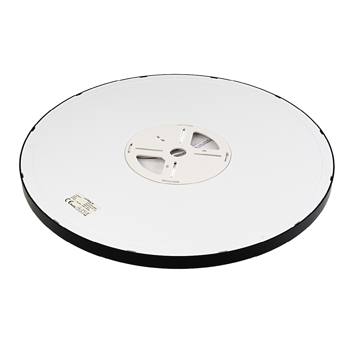 LED Panel, Ø50 cm, schwarz, rund, 42 W, 4200 lm, Lichtfarbe einstellbar 3000 – 6500 K, Slim Design