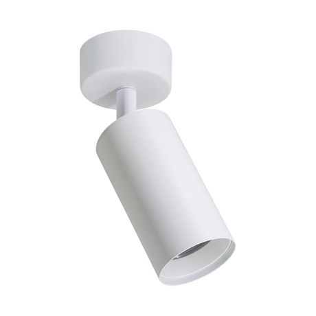 Schwenkbarer LED Aufbauspot mit GU10 Fassung, weiß, IP20, Aluminium.