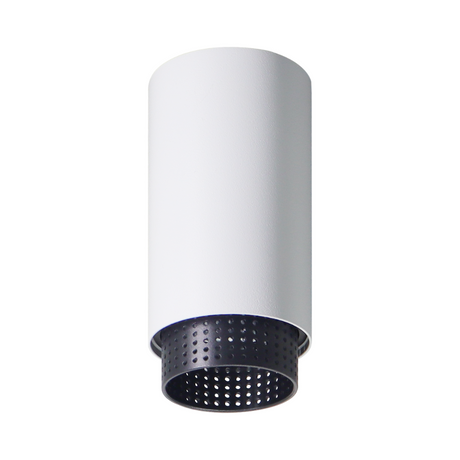 LED Aufbauspot mit GU10 Fassung, weiß/schwarz, IP20, Aluminium.