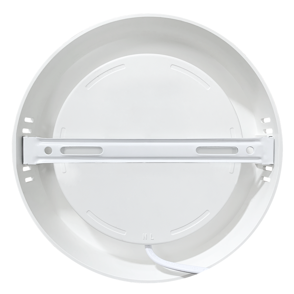 LED Aufbauleuchte in Weiß, 18 W, 230 V, IP44-geschützt, 1800 lm, Lichtfarbe einstellbar, Ø224x35 mm, Deckenleuchte mit Diffusor, Badezimmerlampe