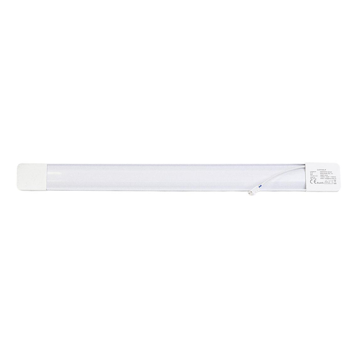 LED Unterbauleuchte, 60 cm, 18 W, 1850 lm, 3000-4000-6500 K, IP20, Lichtfarbe einstellbar, mit Anschlussblock, weiß