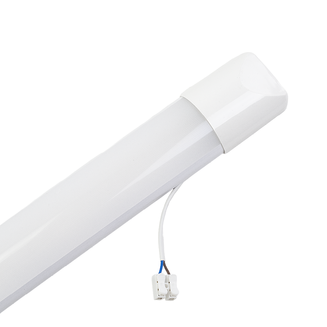 LED Unterbauleuchte, 60 cm, 18 W, 1850 lm, 3000-4000-6500 K, IP20, Lichtfarbe einstellbar, mit Anschlussblock, weiß