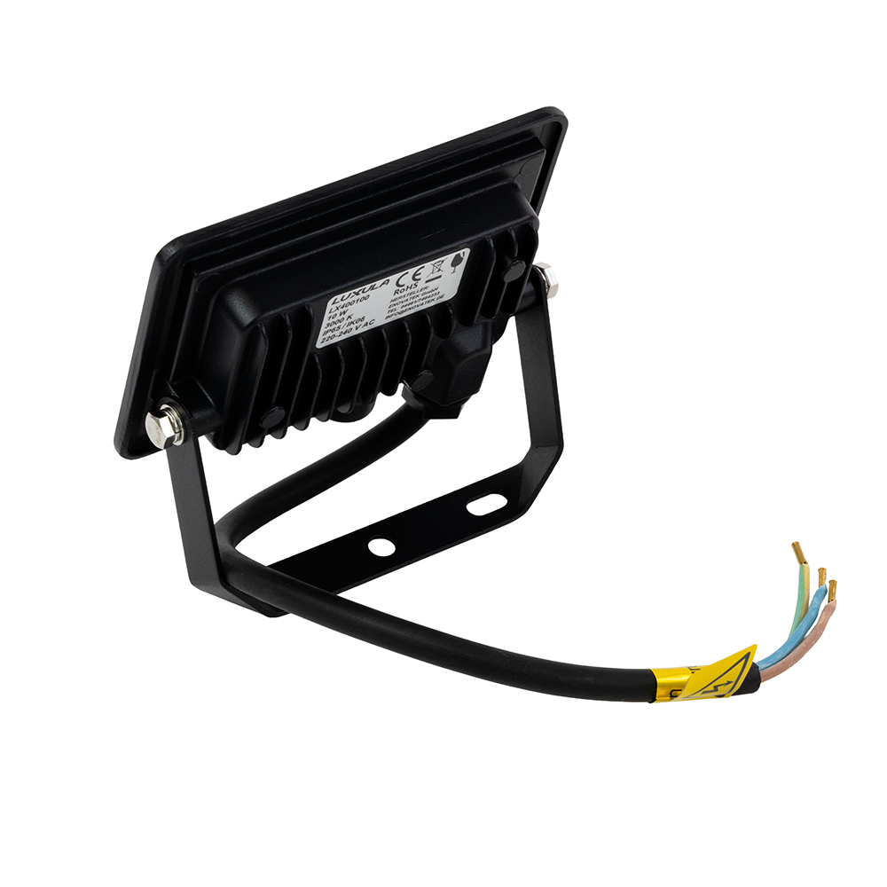 2er Pack LED-Fluter, 10 W, 4000 K (neutralweiß), 1000 lm, schwarz, IP65.