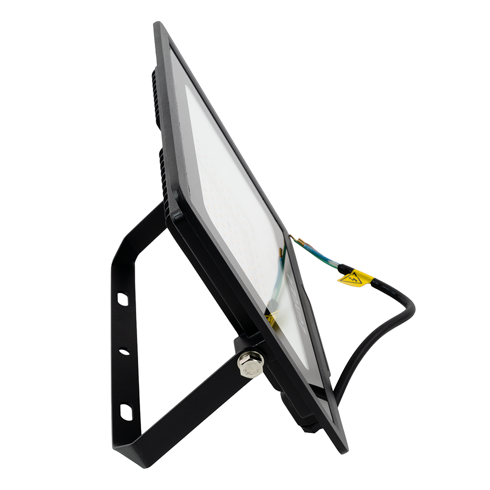 LED-Fluter, 100 W, 4000 K (neutralweiß), 10000 lm, schwarz, IP65.