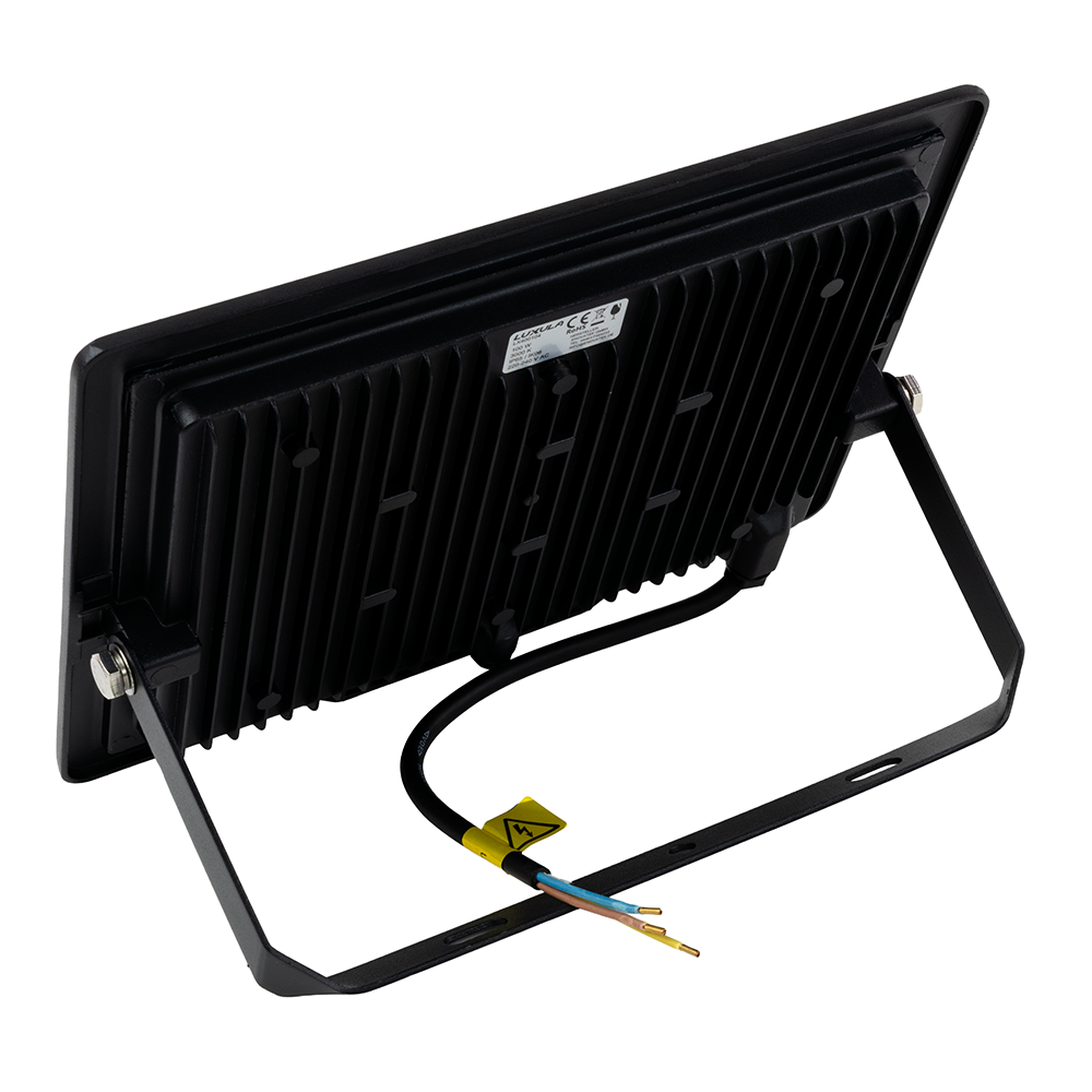 10er Pack LED-Fluter, 100 W, 4000 K (neutralweiß), 10000 lm, schwarz, IP65.