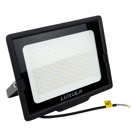 LED-Fluter, 150 W, 3000 K (warmweiß), 15000 lm, schwarz, IP65.