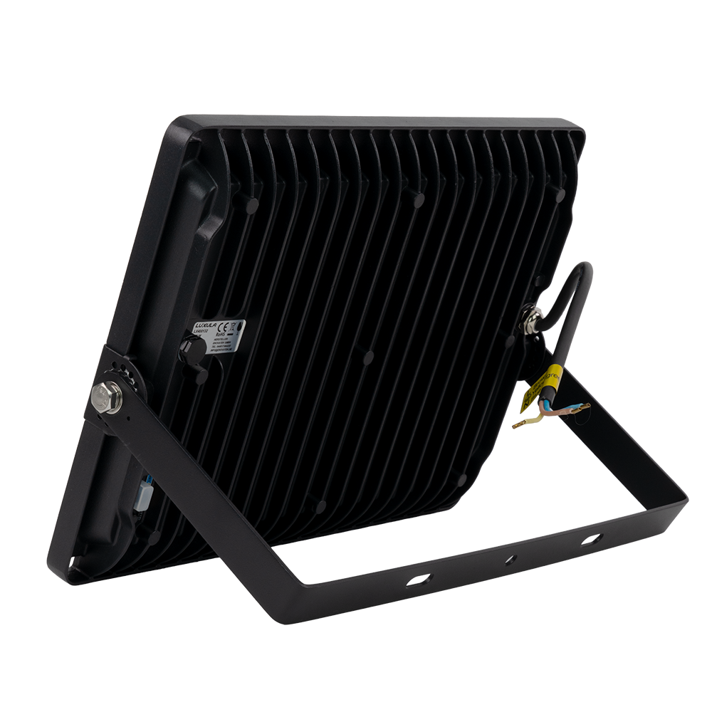 LED CCT Fluter, 150 W, 3000-6500 K (warm-, neutral-, kaltweiß), 15000 lm, schwarz, IP65.