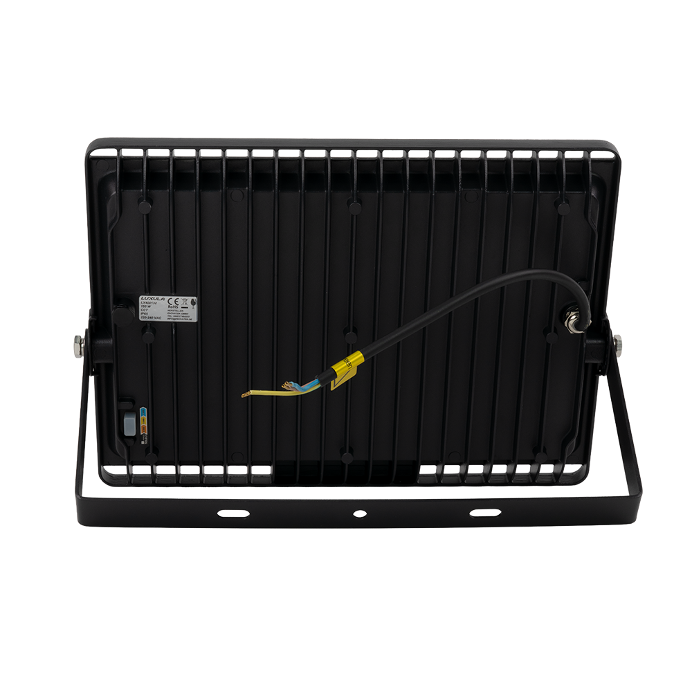 LED CCT Fluter, 150 W, 3000-6500 K (warm-, neutral-, kaltweiß), 15000 lm, schwarz, IP65.