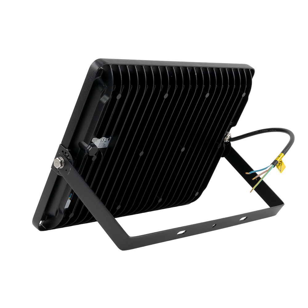 LED CCT Fluter, 200 W, 3000-6500 K (warm-, neutral-, kaltweiß), 20000 lm, schwarz, IP65.