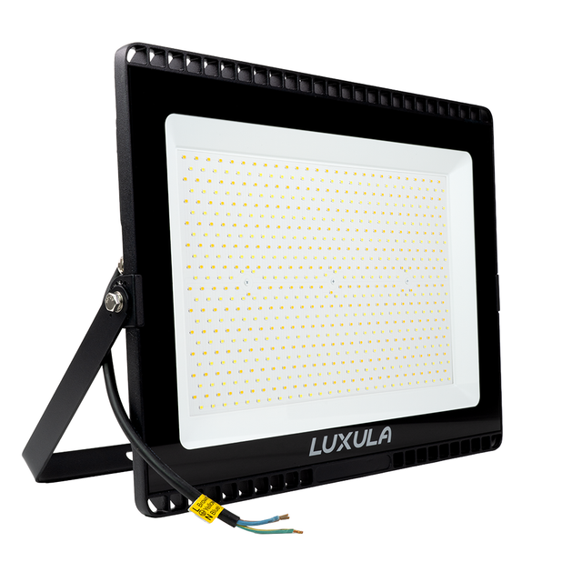 LED CCT Fluter, 300 W, 3000-6500 K (warm-, neutral-, kaltweiß), 30000 lm, schwarz, IP65.
