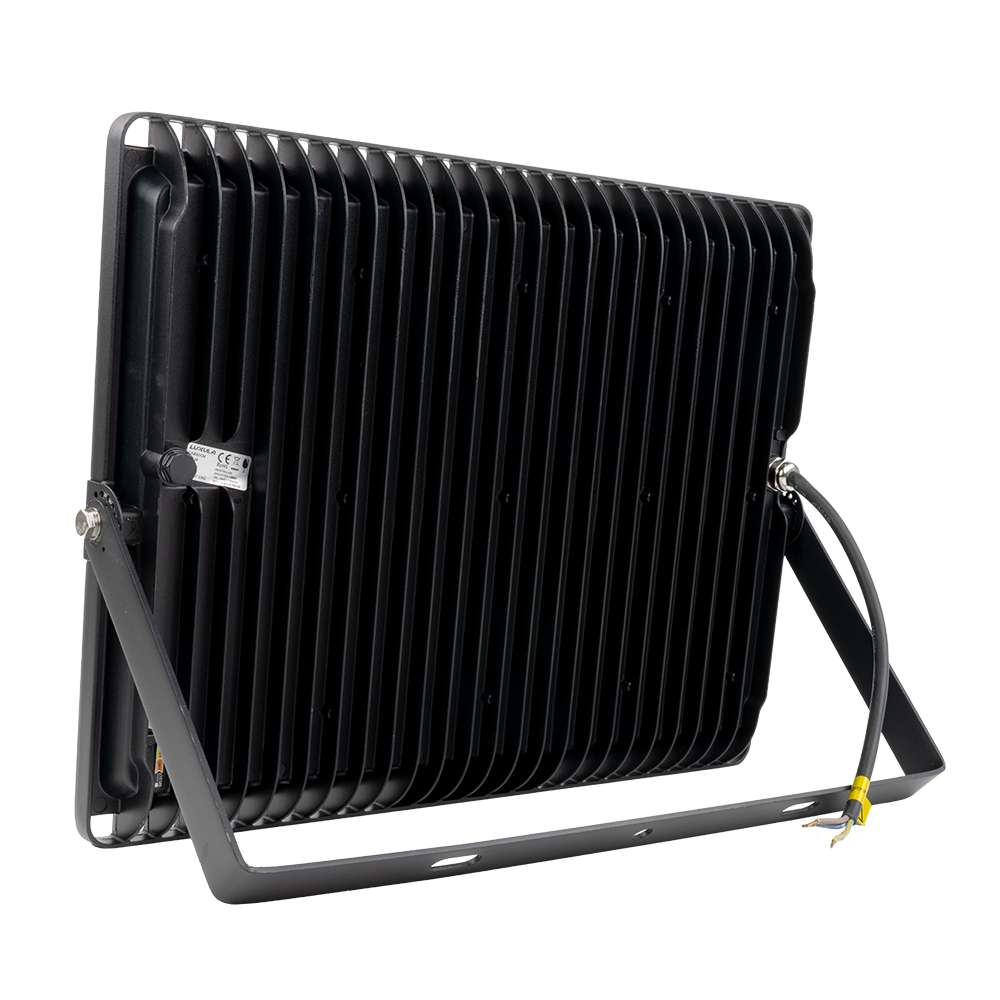 LED CCT Fluter, 300 W, 3000-6500 K (warm-, neutral-, kaltweiß), 30000 lm, schwarz, IP65.