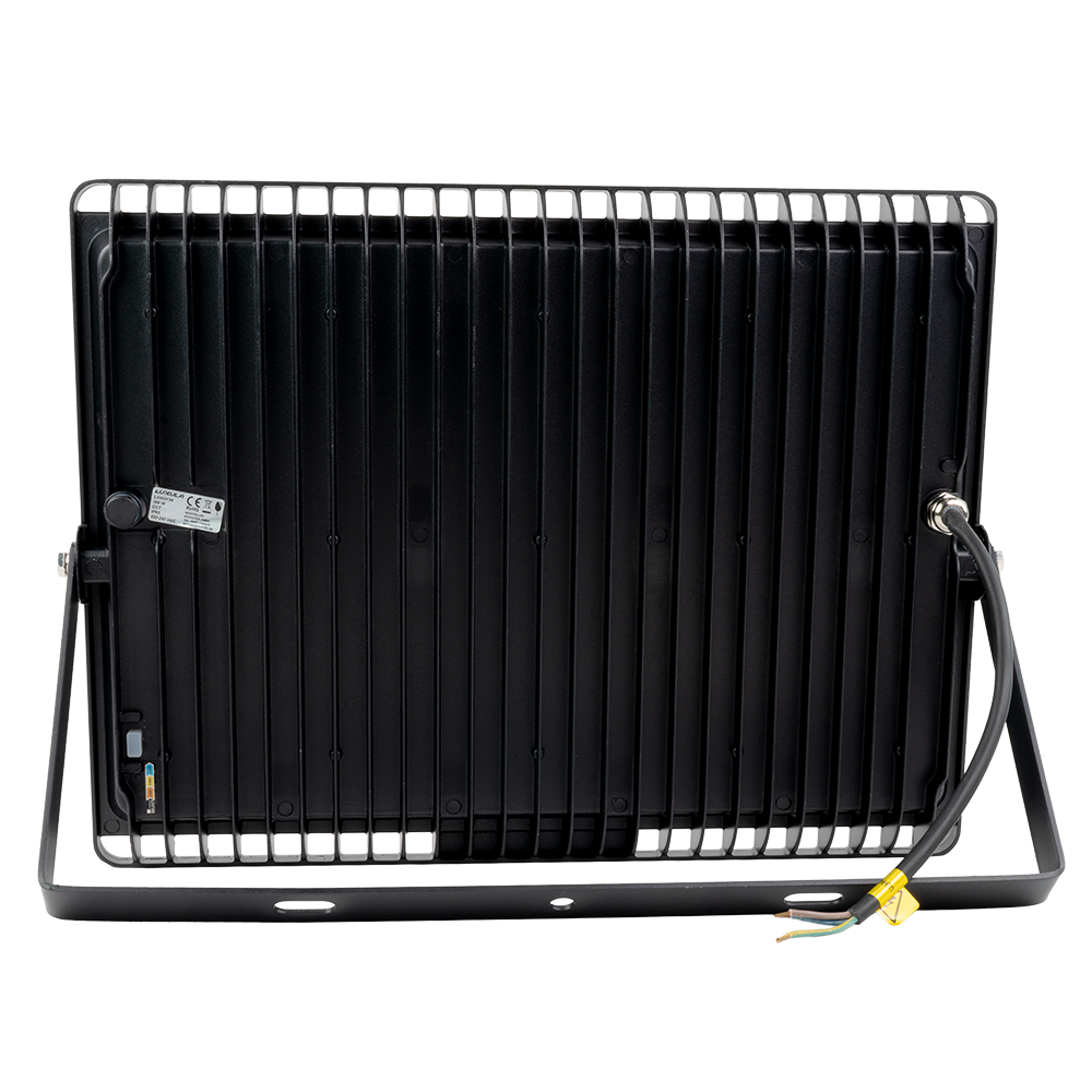 LED CCT Fluter, 300 W, 3000-6500 K (warm-, neutral-, kaltweiß), 30000 lm, schwarz, IP65.