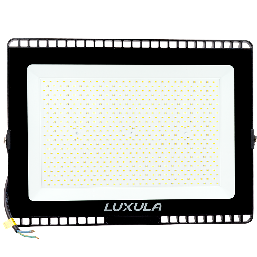 LED CCT Fluter, 300 W, 3000-6500 K (warm-, neutral-, kaltweiß), 30000 lm, schwarz, IP65.