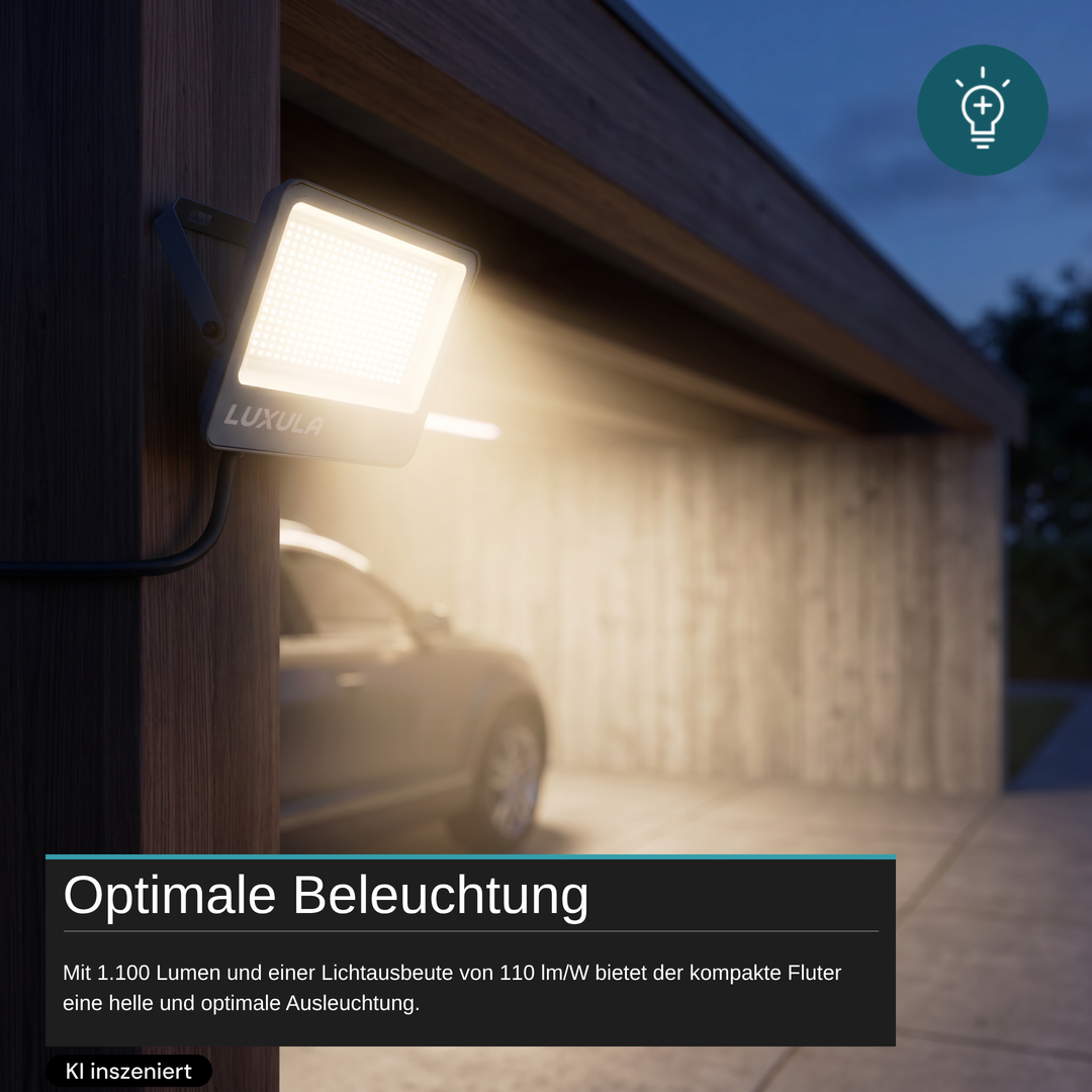 LED CCT Fluter, 150W, 3CCT(3000K-4000K-6500K), 18000 lm, IP66, IK08, Grau.