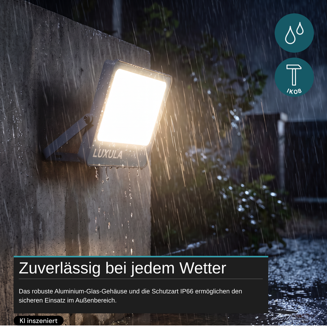 LED CCT Fluter, 150W, 3CCT(3000K-4000K-6500K), 18000 lm, IP66, IK08, Grau.
